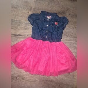 Rare Princess by Hello Kitty button down Dress 2T 2015